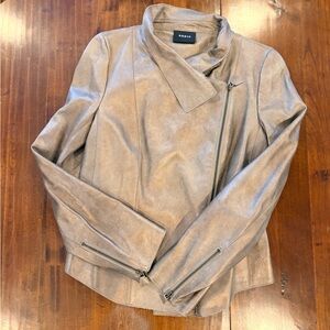 AKRIS Bronze 100% Leather Jacket